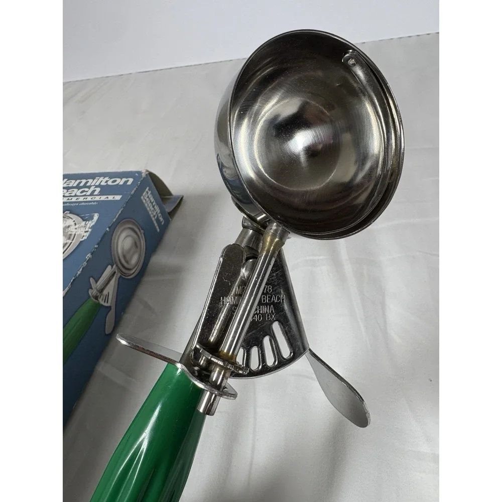 Hamilton Beach Commercial Ice Cream Scoop #78 A3040 Green Handle In Box Size 12